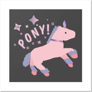 PONY! the unicorn Posters and Art